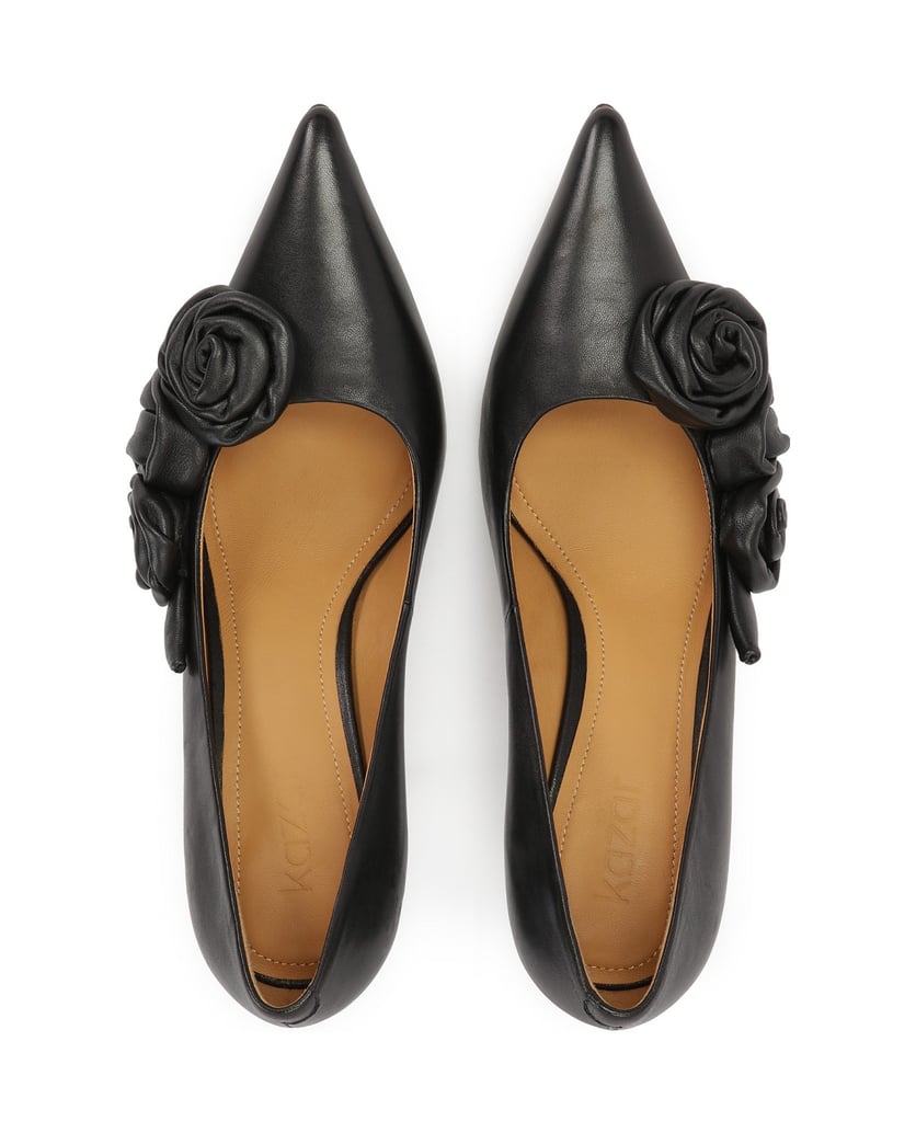 Kazar-Schwarze-Lederstilettos-mit-Rosen-schwarz