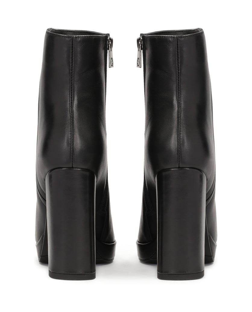 Kazar-Klassische-Lederstiefel-mit-Absatz-schwarz