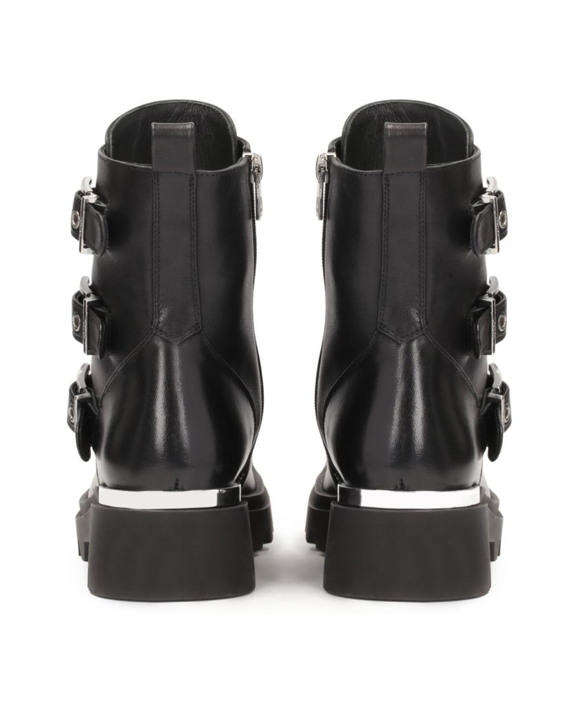 Kazar-Lederstiefel-mit-quadratischen-Zehen-schwarz