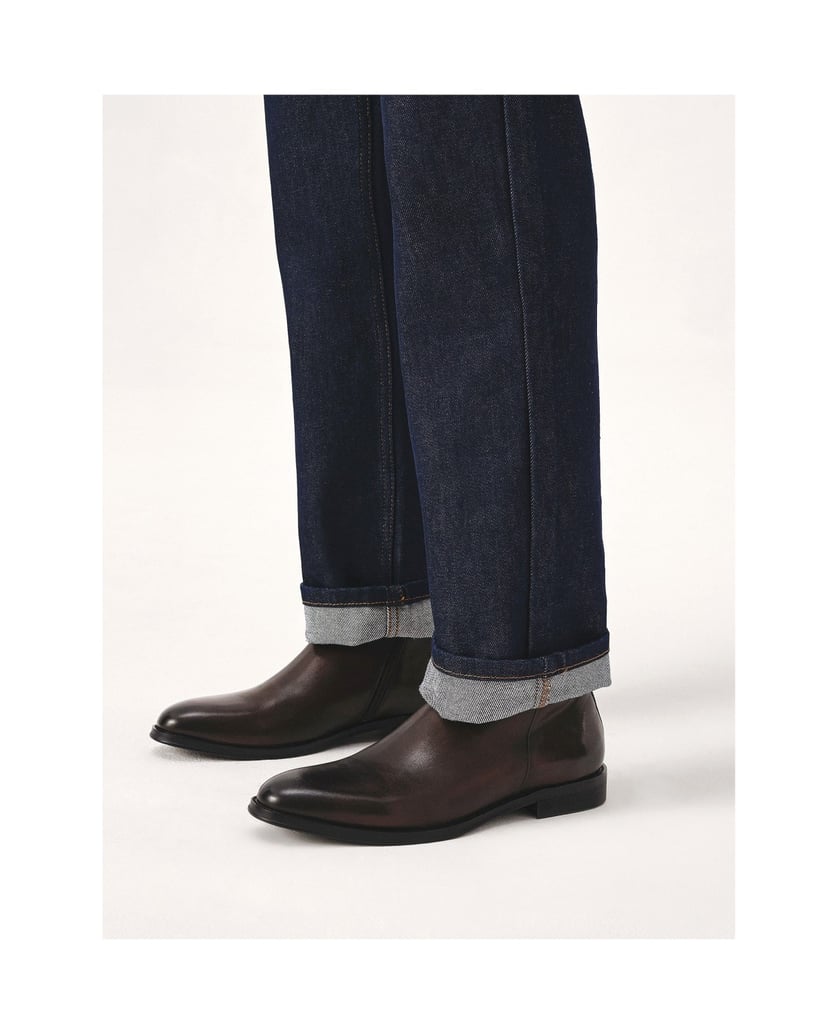 Kazar-Braune-Herrenstiefel-mit-Reißverschluss-braun