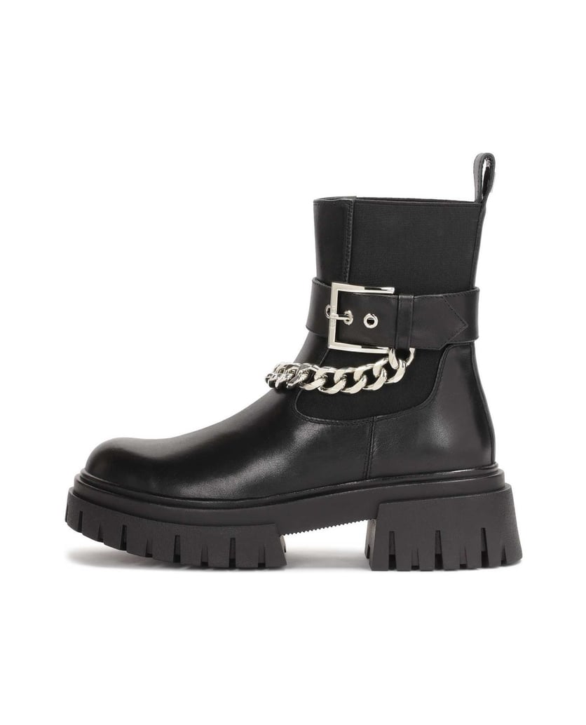 Kazar-Schlupfstiefel-mit-dicker-Sohle-schwarz