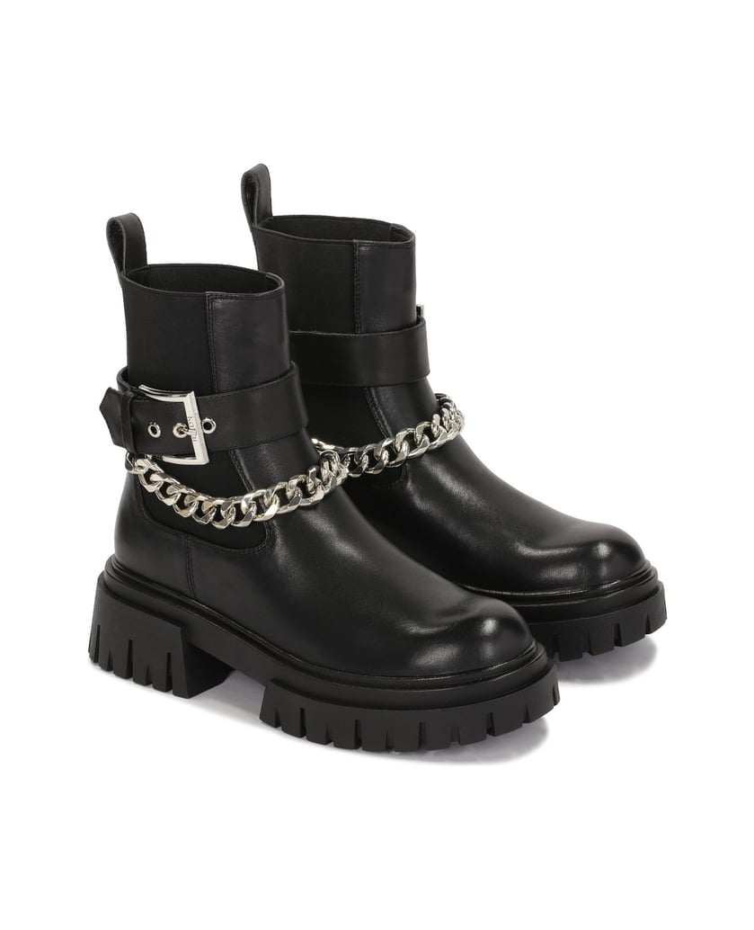 Kazar-Schlupfstiefel-mit-dicker-Sohle-schwarz