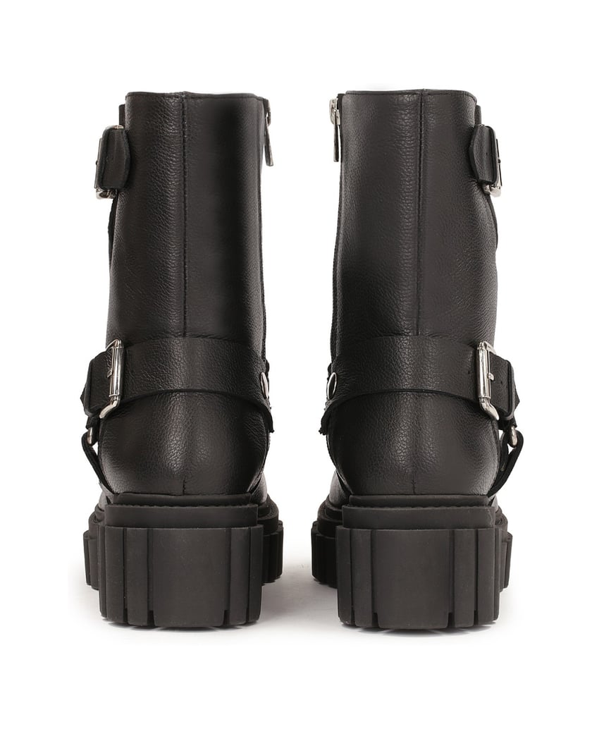 Kazar-Zipper-boots-with-solid-sole-čierna