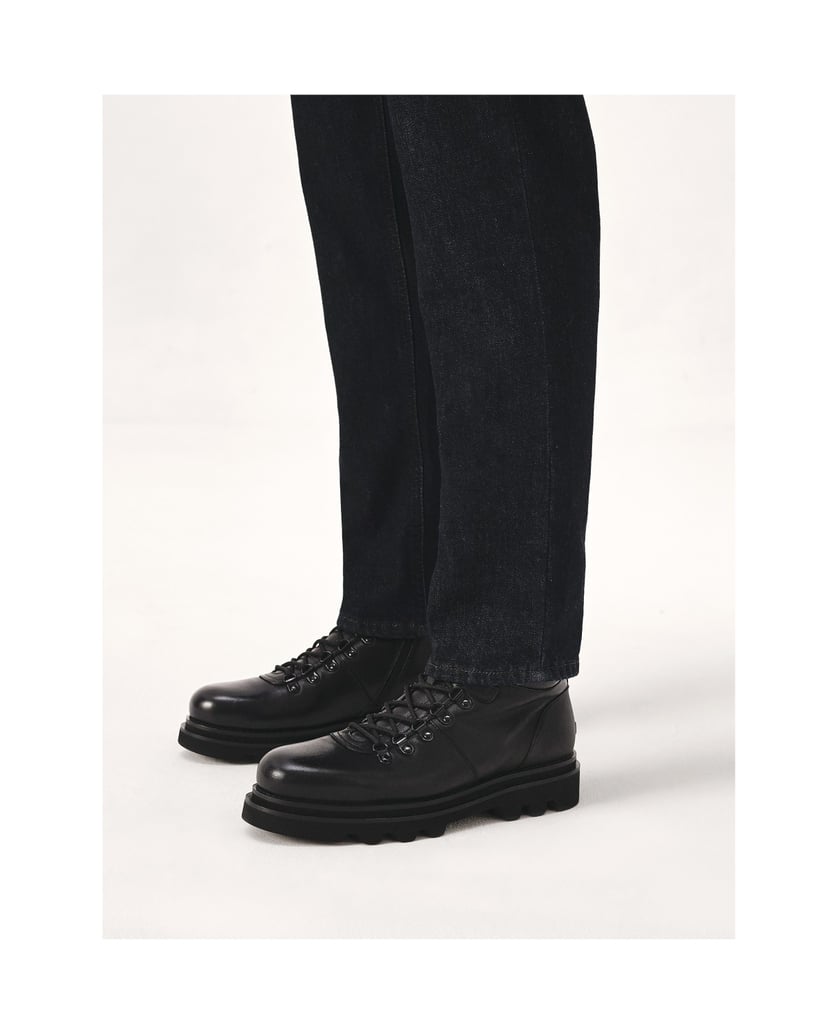 Kazar-Schwarze-isolierte-Lederstiefel-schwarz