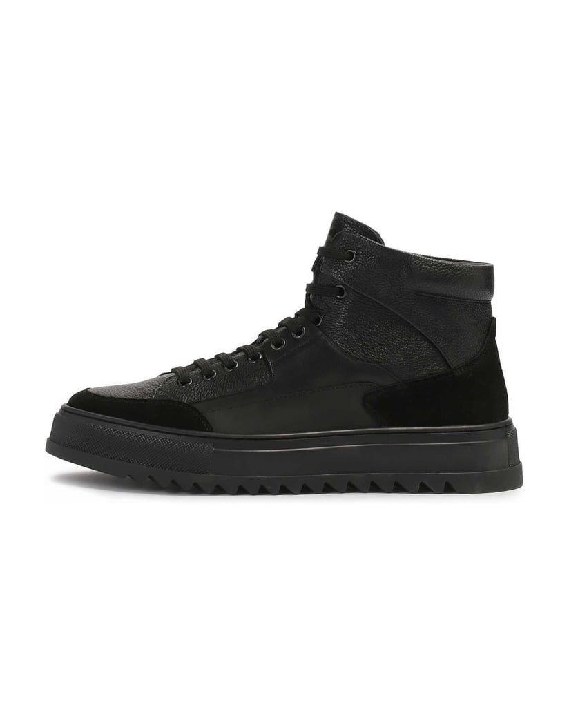 Kazar-Insulated-suede-and-smooth-leather-sneakers-černá