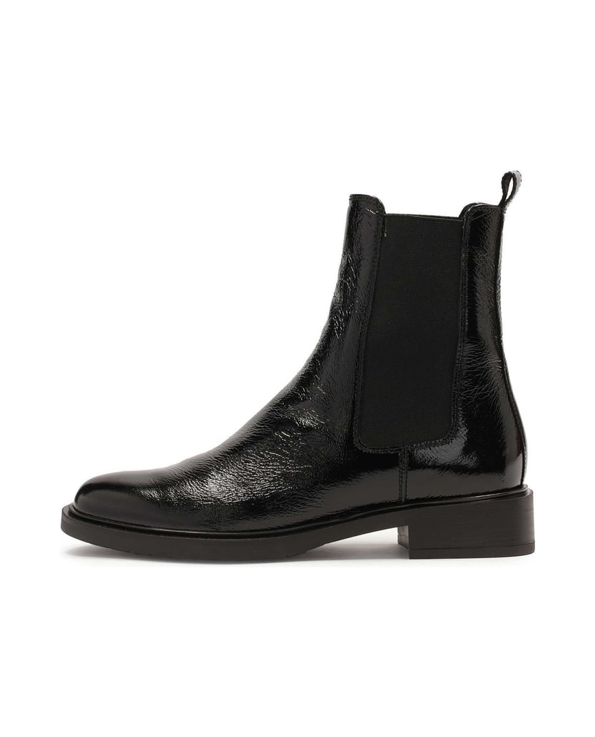 Kazar-Schwarze-Chelsea-Stiefel-mit-Knittereffe-schwarz