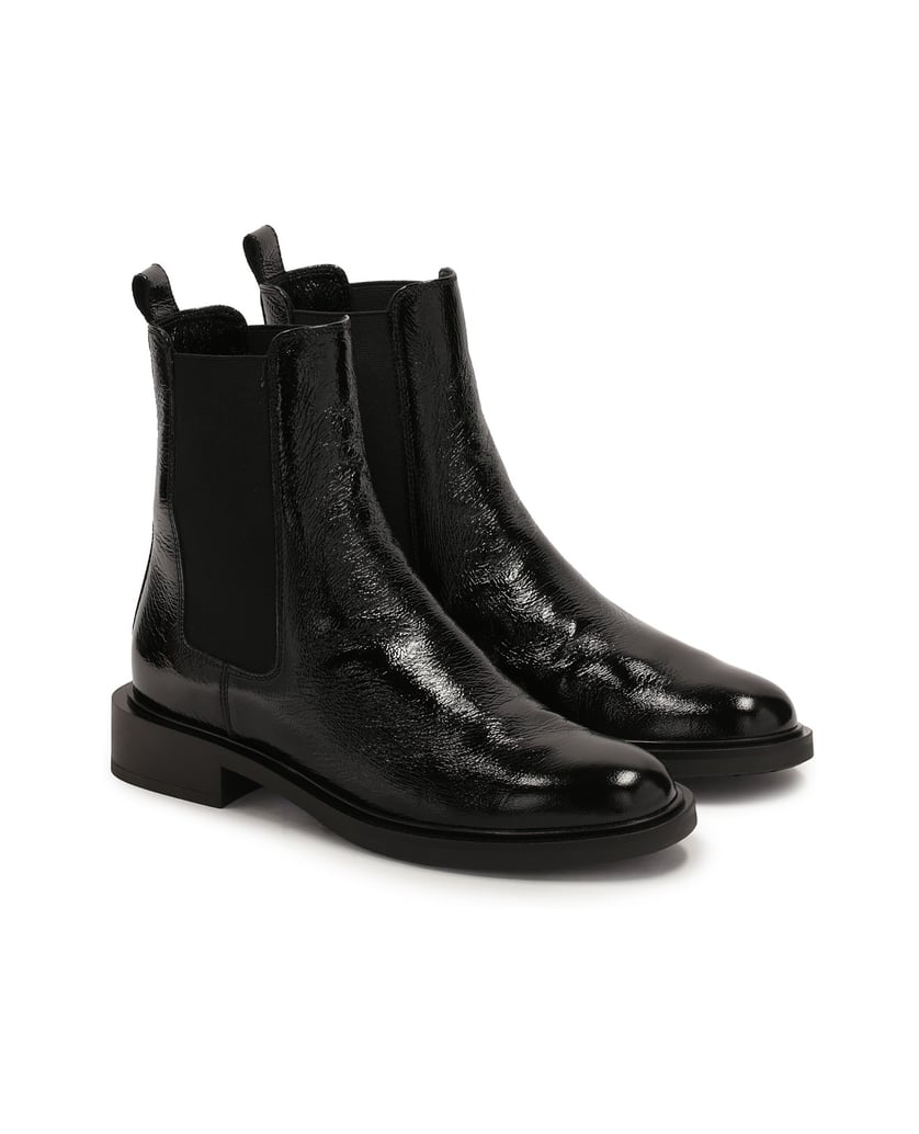 Kazar-Schwarze-Chelsea-Stiefel-mit-Knittereffe-schwarz