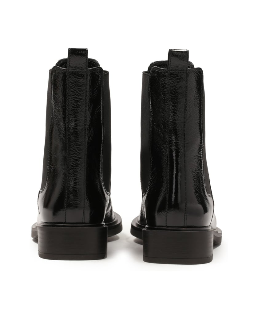 Kazar-Schwarze-Chelsea-Stiefel-mit-Knittereffe-schwarz