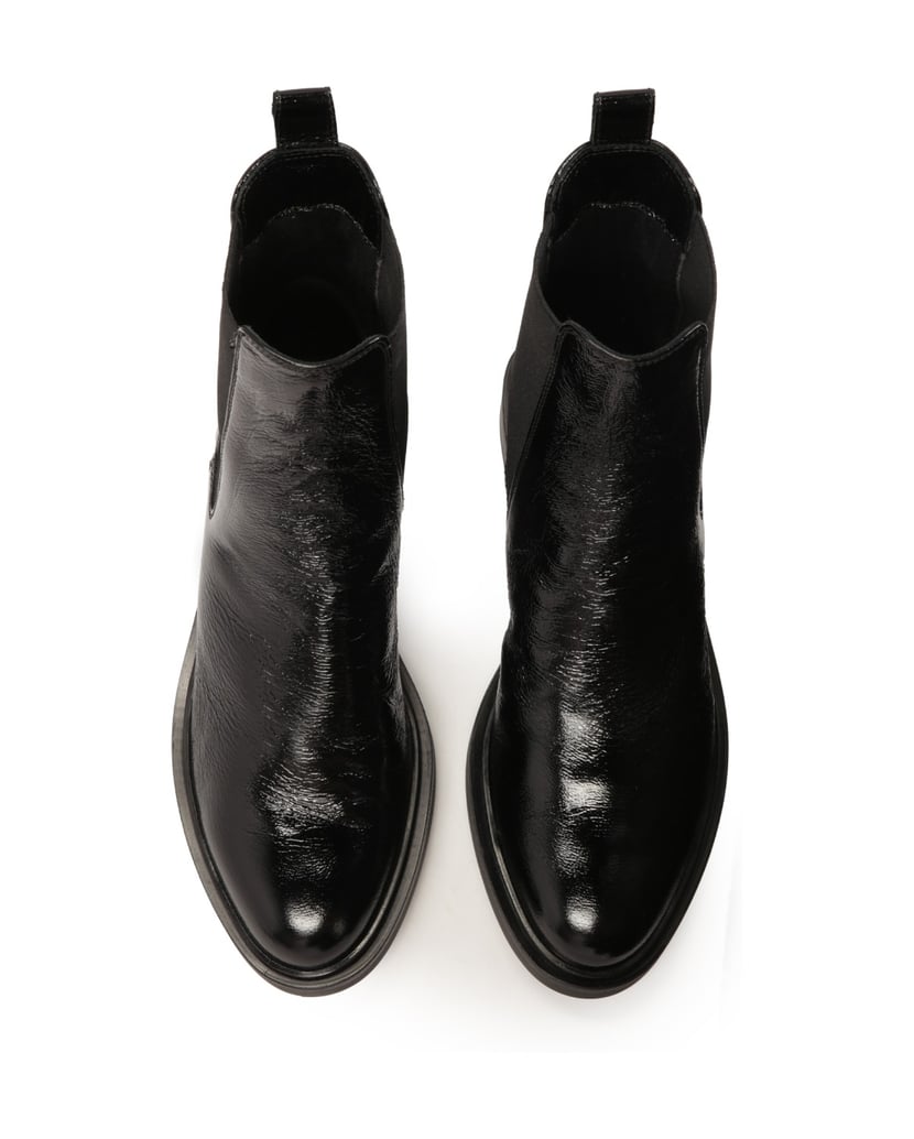 Kazar-Schwarze-Chelsea-Stiefel-mit-Knittereffe-schwarz