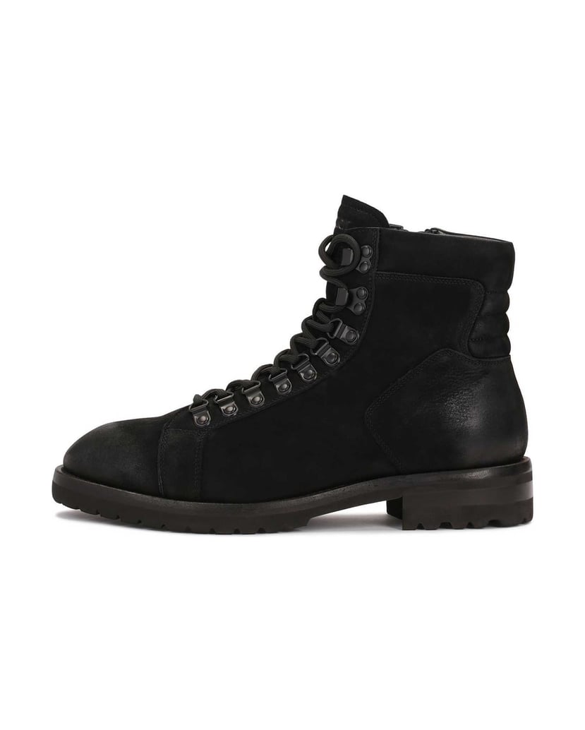 Kazar-Nubuck-black-men's-boots-čierna