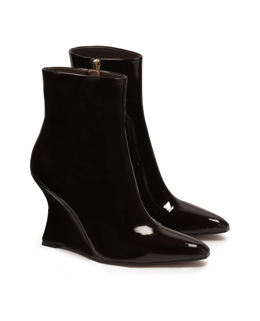 Kazar-Braune-Lederstiefel-mit-Plateauabsatz-dunkelbraun