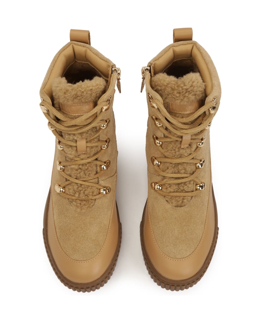 Kazar-Beige-insulated-suede-boots-béžová