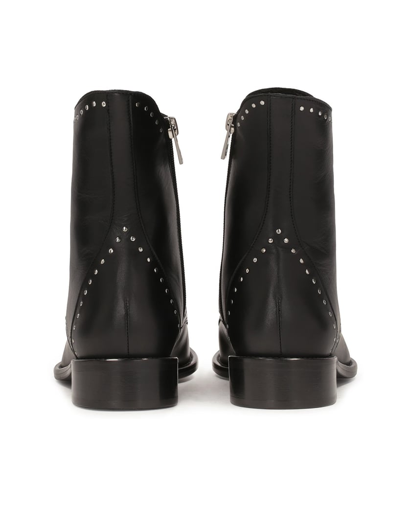 Kazar-Schwarze-Stiefel-mit-Nieten-verziert-schwarz