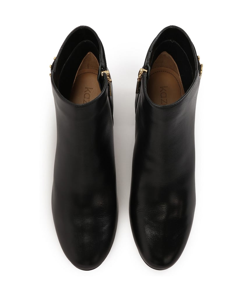 Kazar-Schwarze-Stiefel-mit-breiten-Absätzen-schwarz