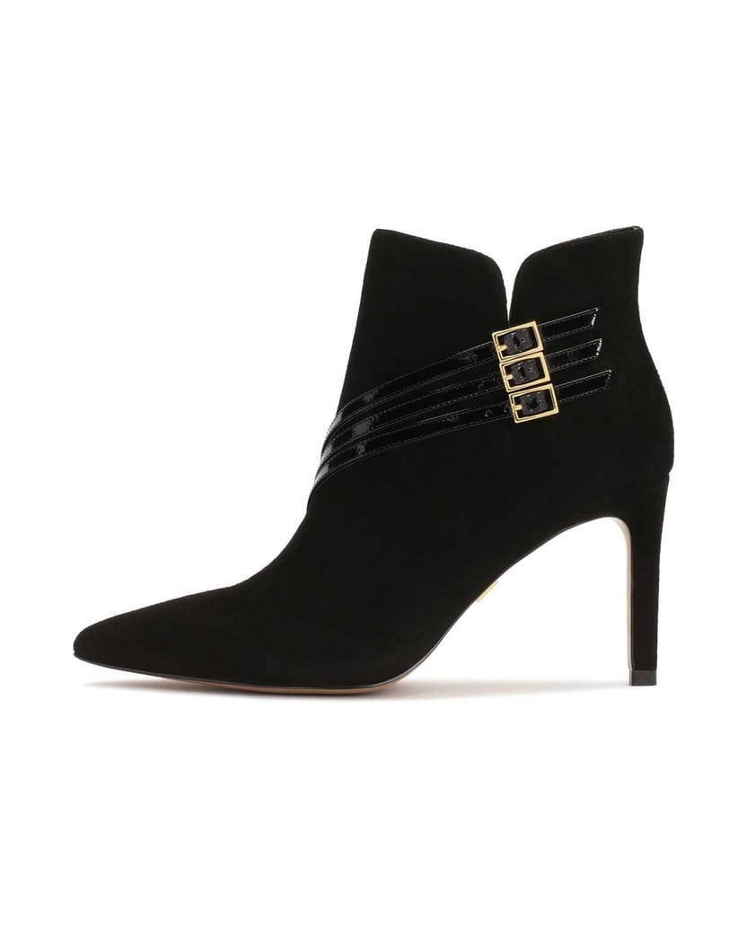 Kazar-Wildlederstiefel-mit-Streifenmuster-schwarz