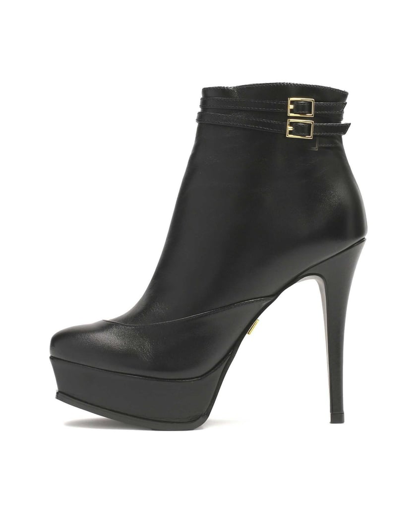 Kazar-Leather-boots-with-high-heel-and-platform-čierna