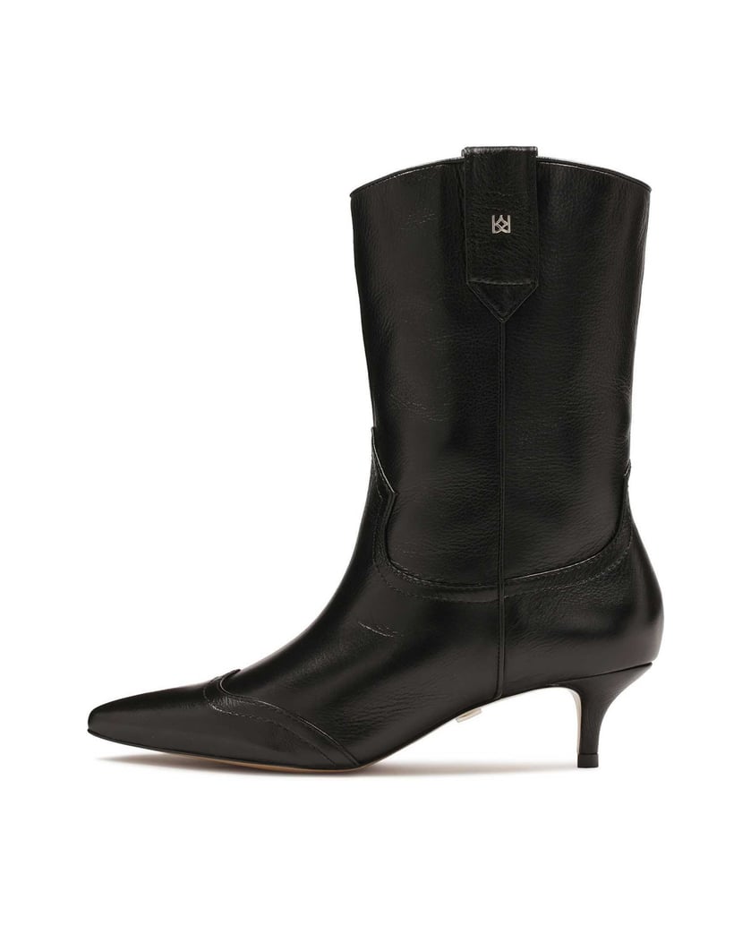 Kazar-Schwarze-Stiefel-mit-abgerundetem-Schaft-schwarz