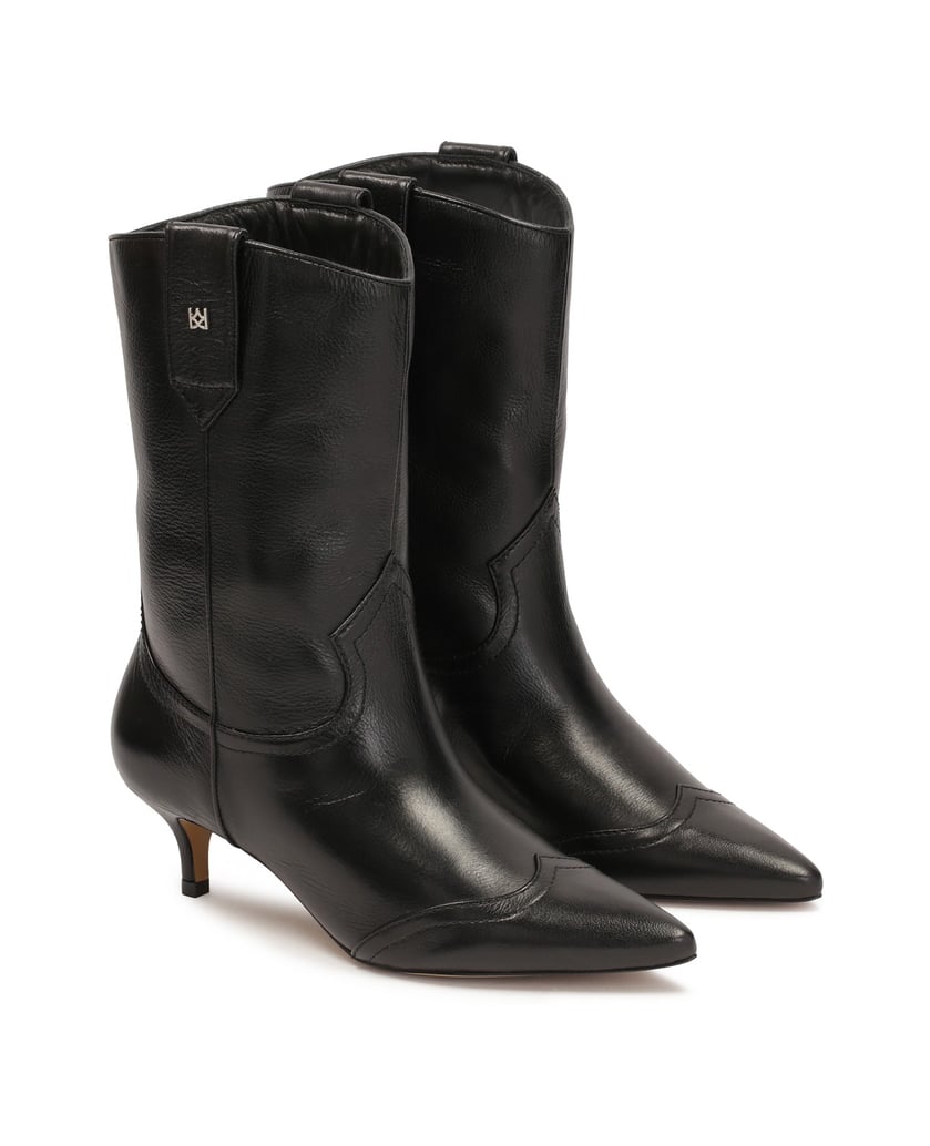 Kazar-Schwarze-Stiefel-mit-abgerundetem-Schaft-schwarz