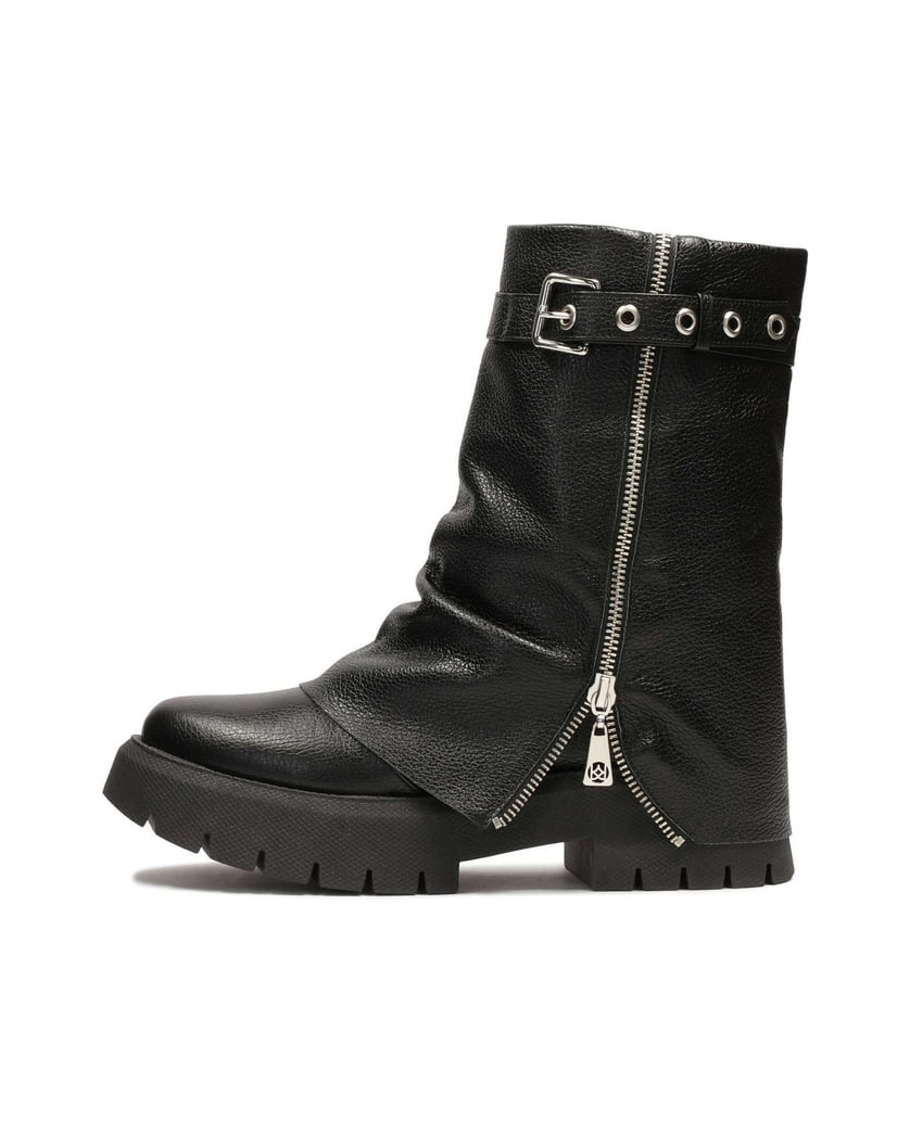 Kazar-Extravagant-boots-with-double-zipper-upper-čierna