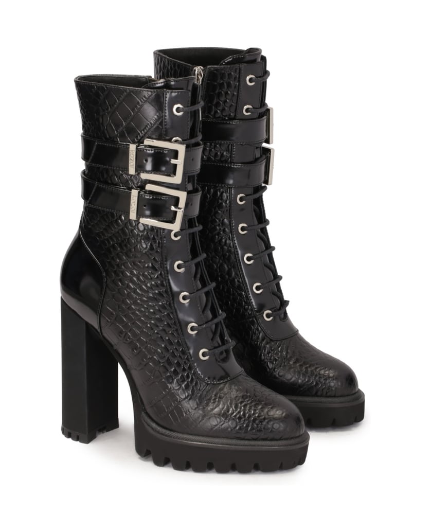 Kazar-Hochhackige-Stiefel-mit-hohem-Schaft-schwarz