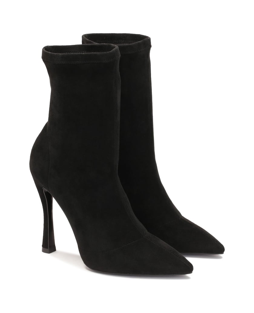 Kazar-Schwarze-Stoffstiefel-mit-konturiertem-A-schwarz