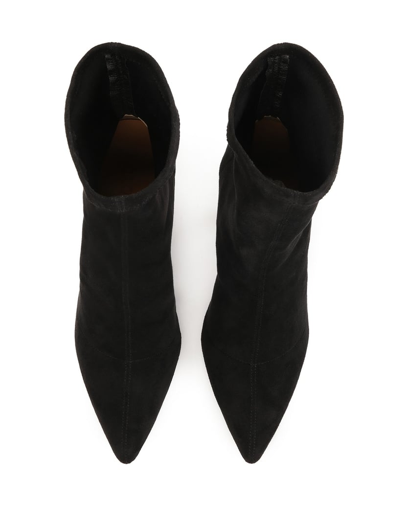 Kazar-Schwarze-Stoffstiefel-mit-konturiertem-A-schwarz