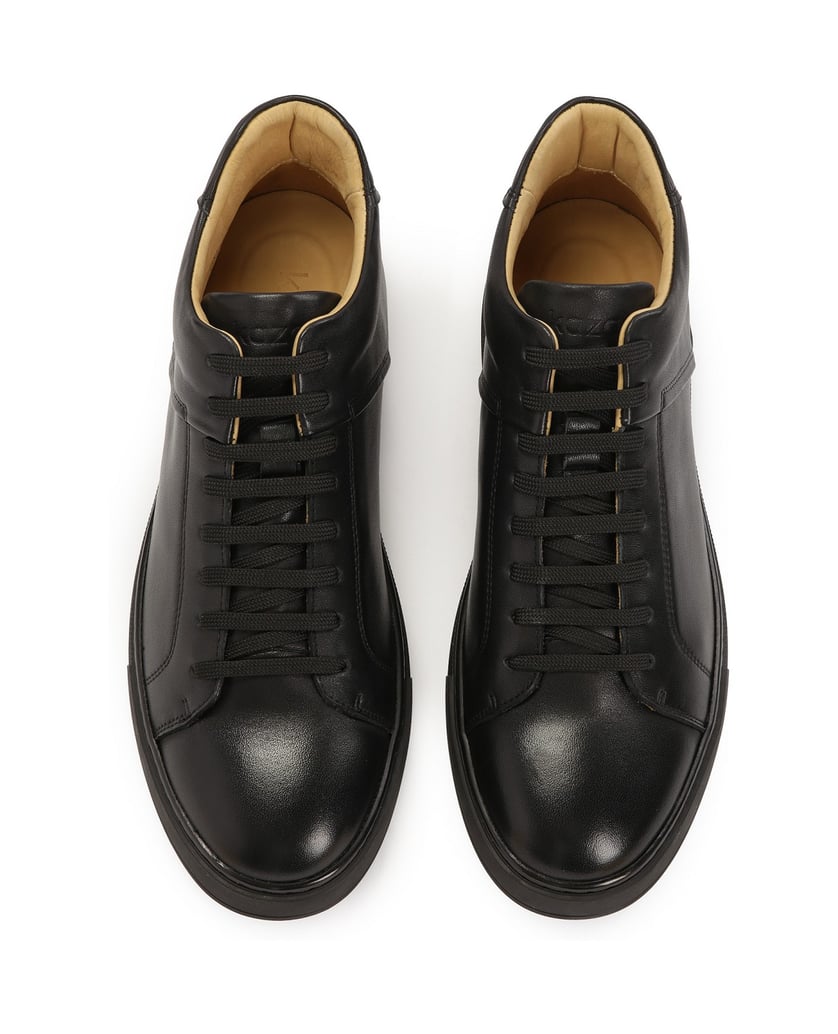 Kazar-Minimalistische-Herren-Sneakers-aus-Glat-schwarz