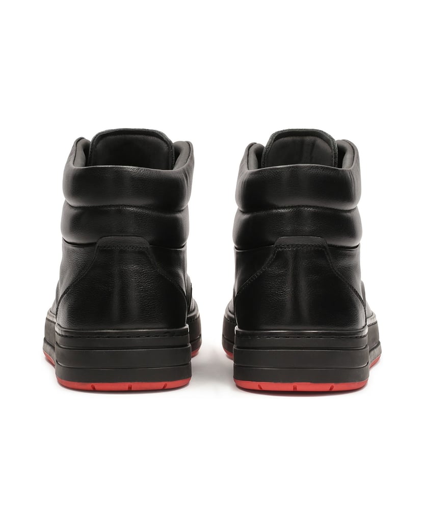 Kazar-Black-sneakers-with-contrasting-red-sole-čierna