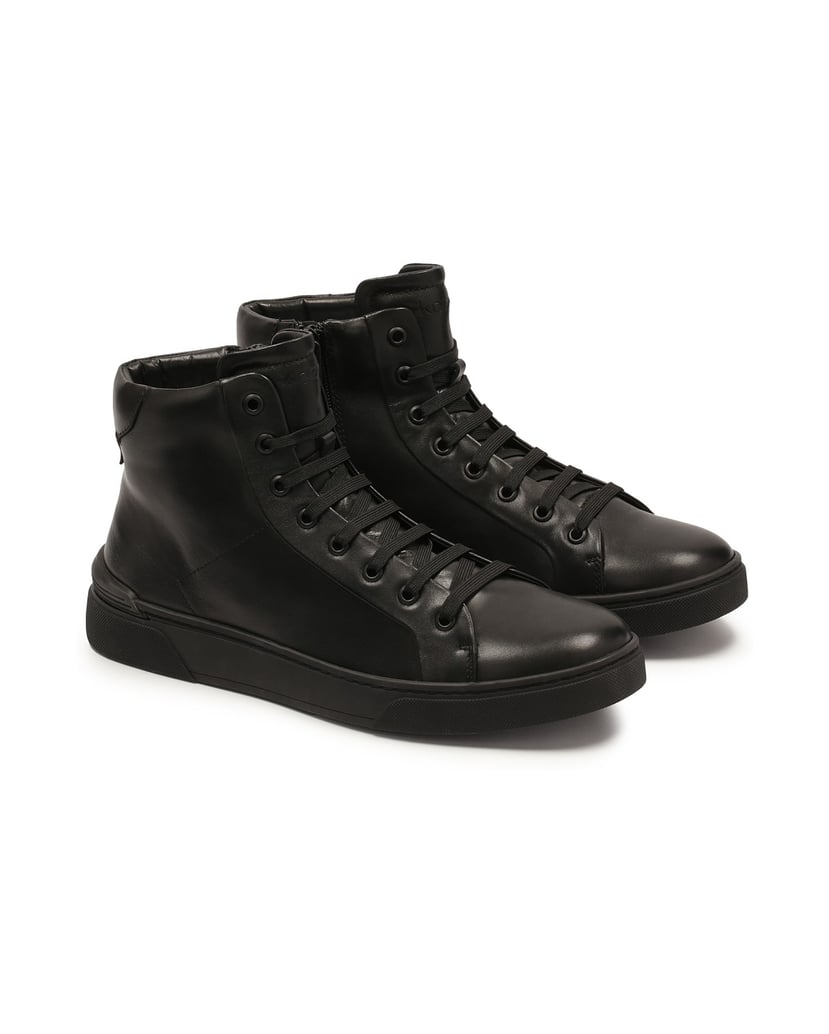 Kazar-Minimalist-men's-sneakers-in-black-color-černá