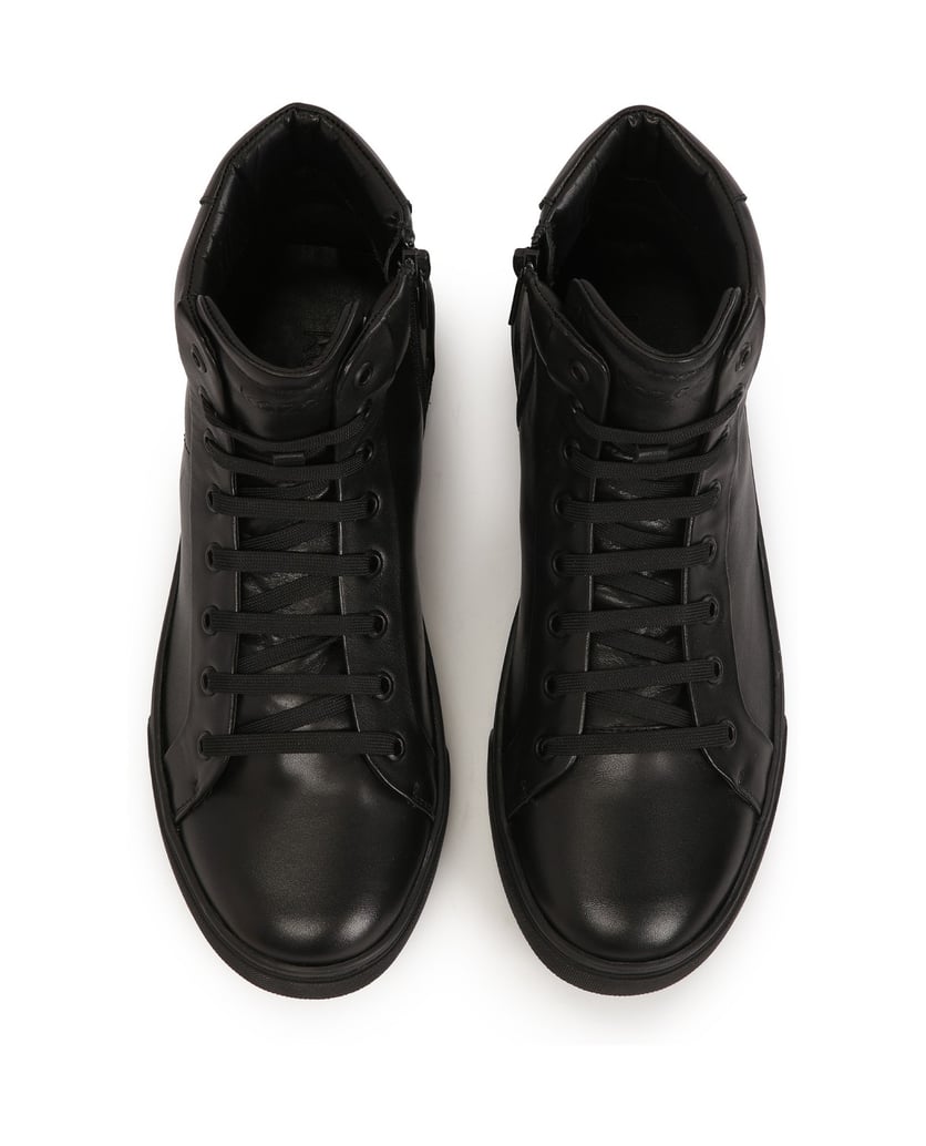 Kazar-Minimalist-men's-sneakers-in-black-color-černá