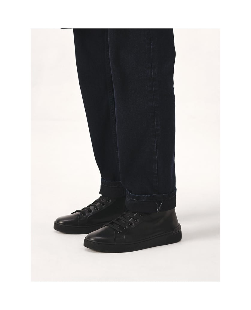 Kazar-Minimalist-men's-sneakers-in-black-color-černá