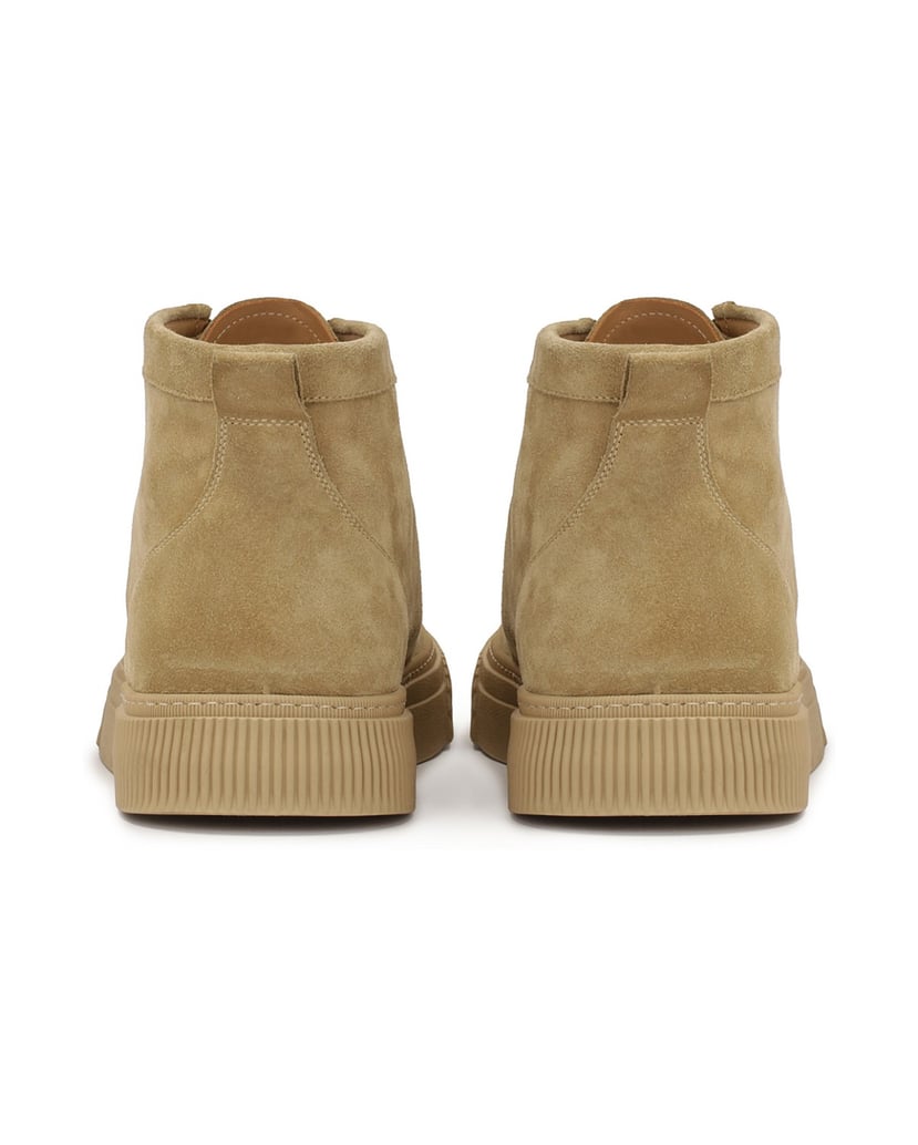 Kazar-Wildleder-Sneakers-mit-höherem-Schaft-beige