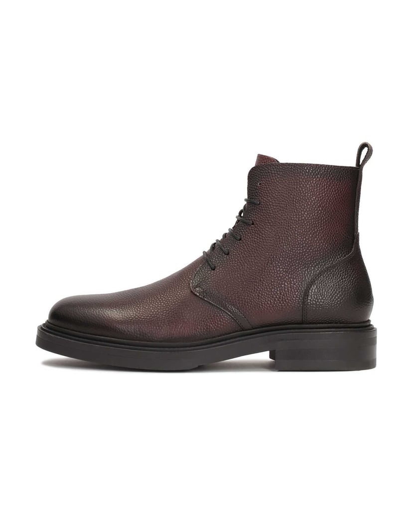 Kazar-Kastanienbraune-Schnürstiefel-aus-Erbsen-rot