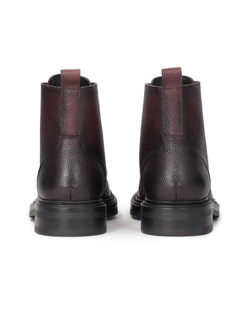 Kazar-Kastanienbraune-Schnürstiefel-aus-Erbsen-rot