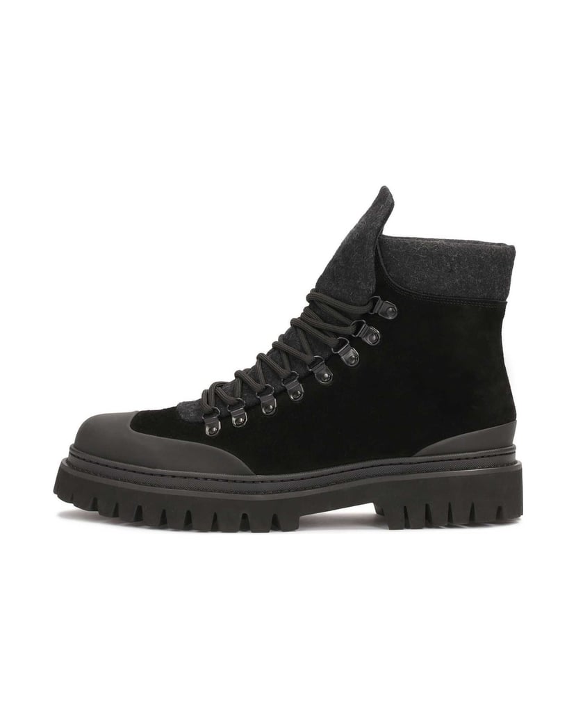 Kazar-Lace-up-suede-boots-černá