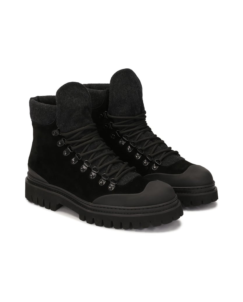 Kazar-Lace-up-suede-boots-černá
