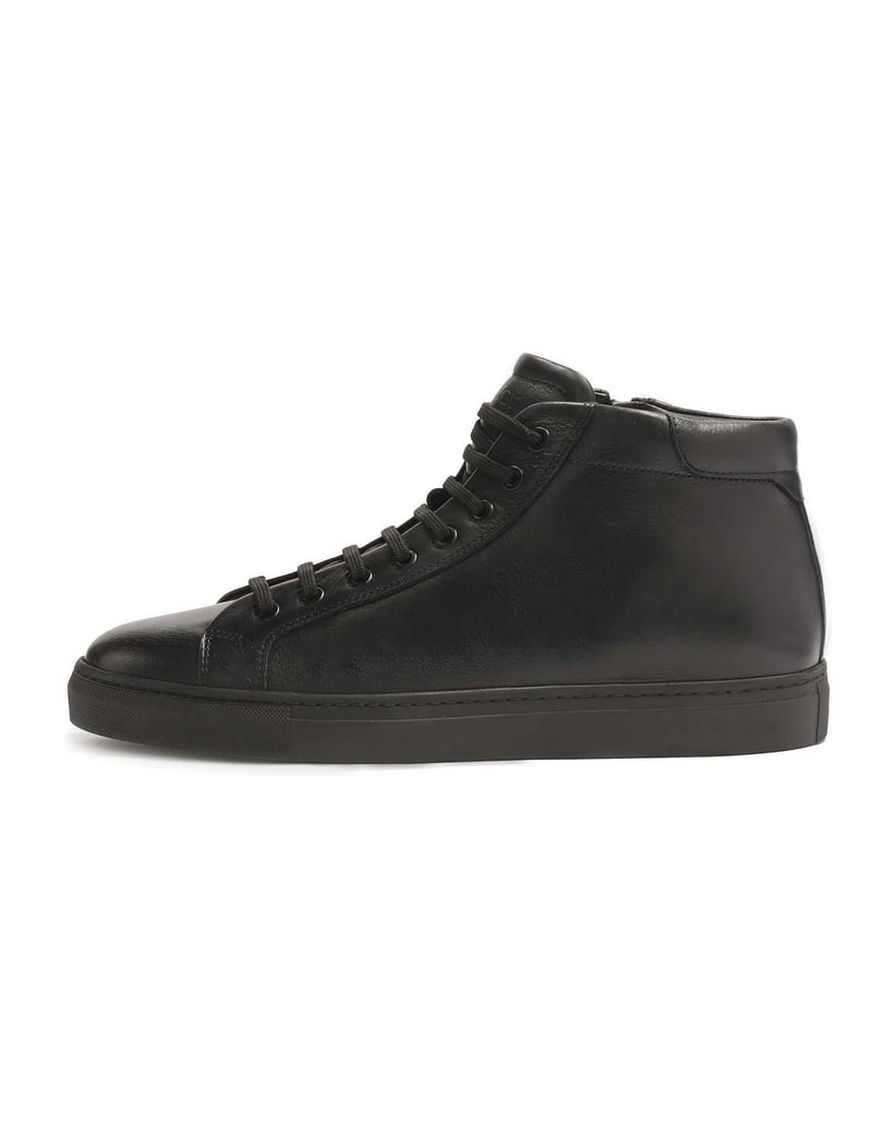 Kazar-Minimalist-men's-sneakers-with-ankle-upper-čierna