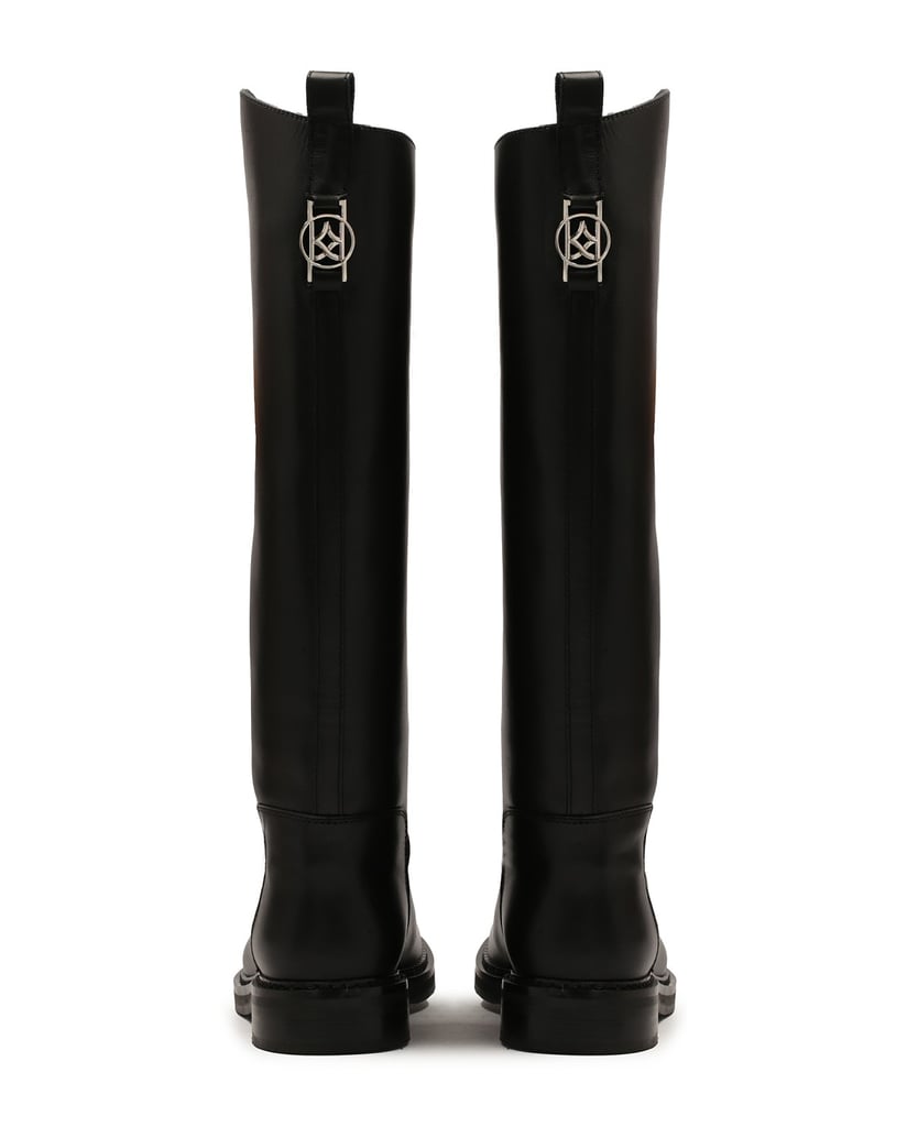 Kazar-Schwarze-Stiefel-zum-Hineinschlüpfen-mit-schwarz