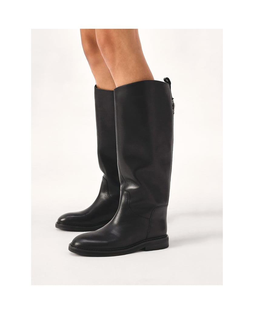 Kazar-Schwarze-Stiefel-zum-Hineinschlüpfen-mit-schwarz