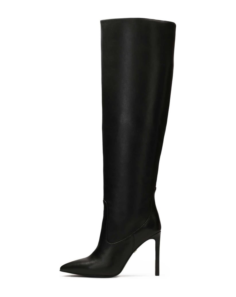 Kazar-Musketiere-aus-schwarzem-Leder-mit-Slip--schwarz