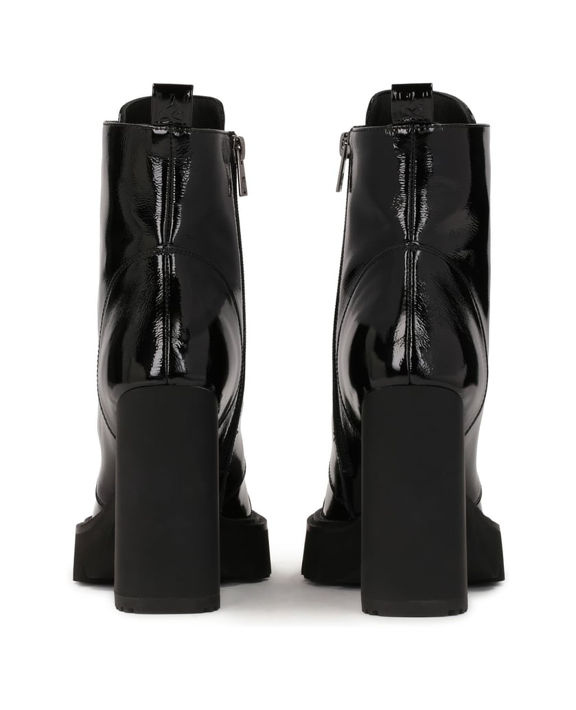 Kazar-Lackierte-Stiefel-mit-hohem-Absatz-und-L-schwarz