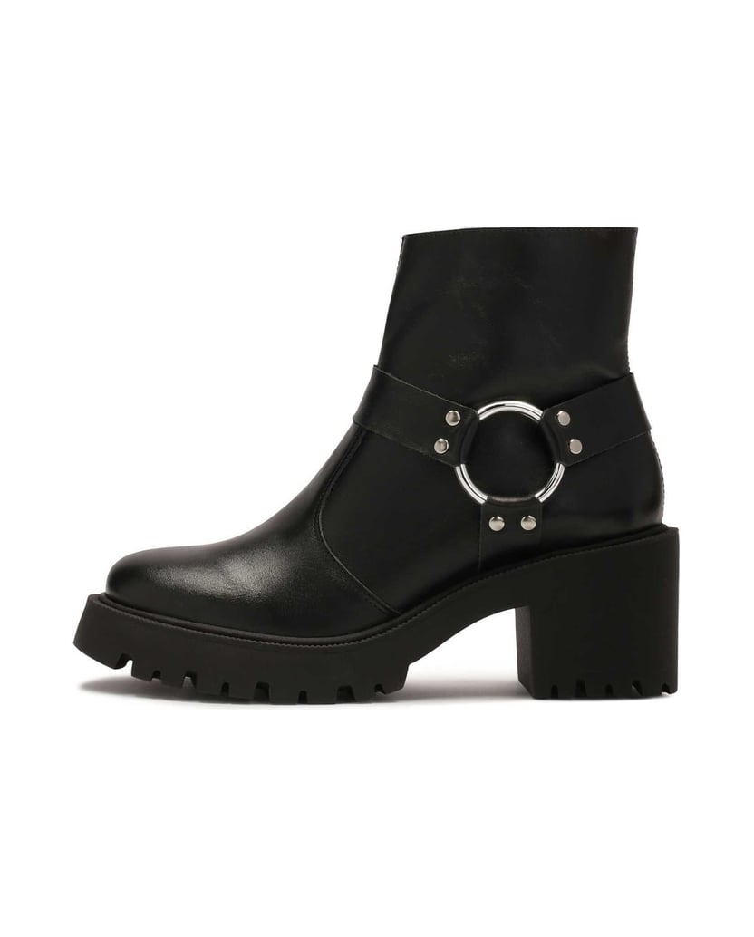 Kazar-Zipper-boots-with-wide-heels-černá