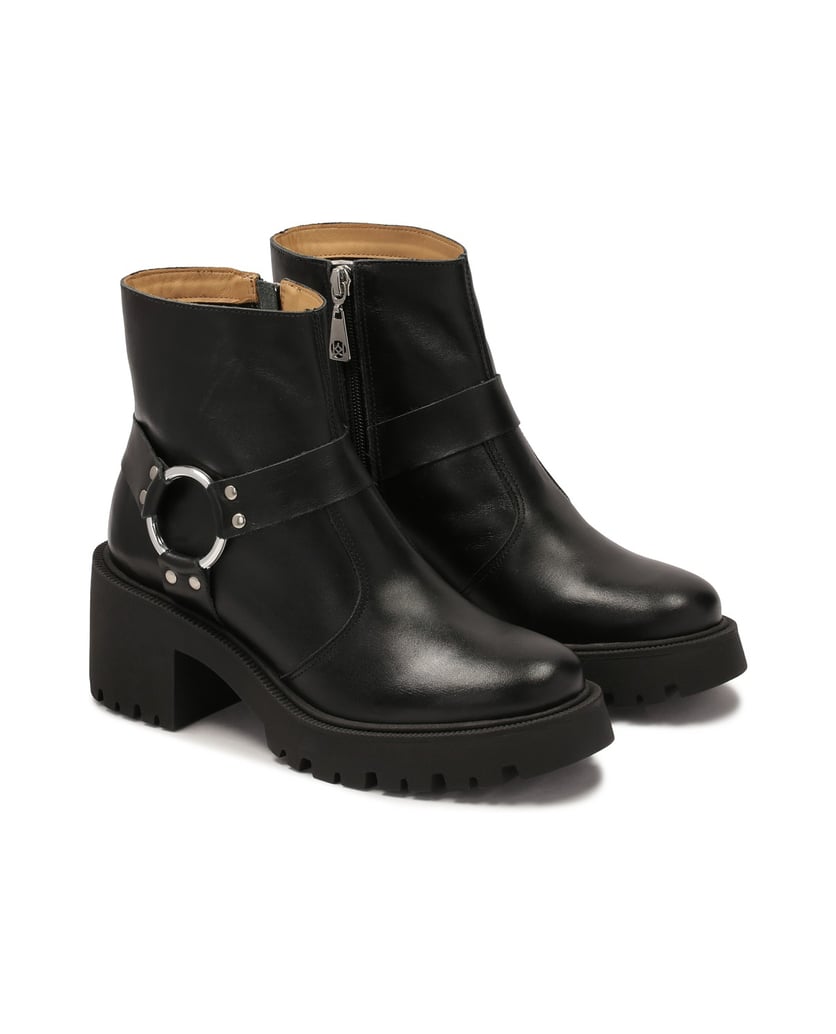 Kazar-Zipper-boots-with-wide-heels-černá