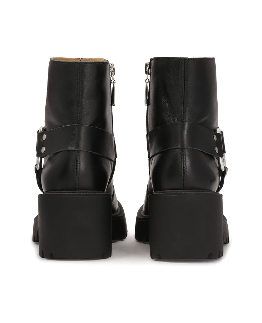 Kazar-Zipper-boots-with-wide-heels-černá