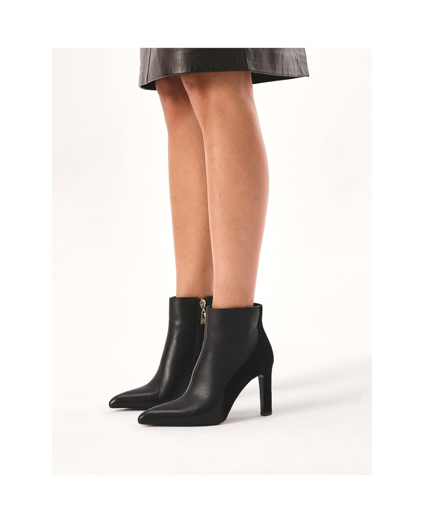 Kazar-Suede-and-smooth-leather-boots-černá