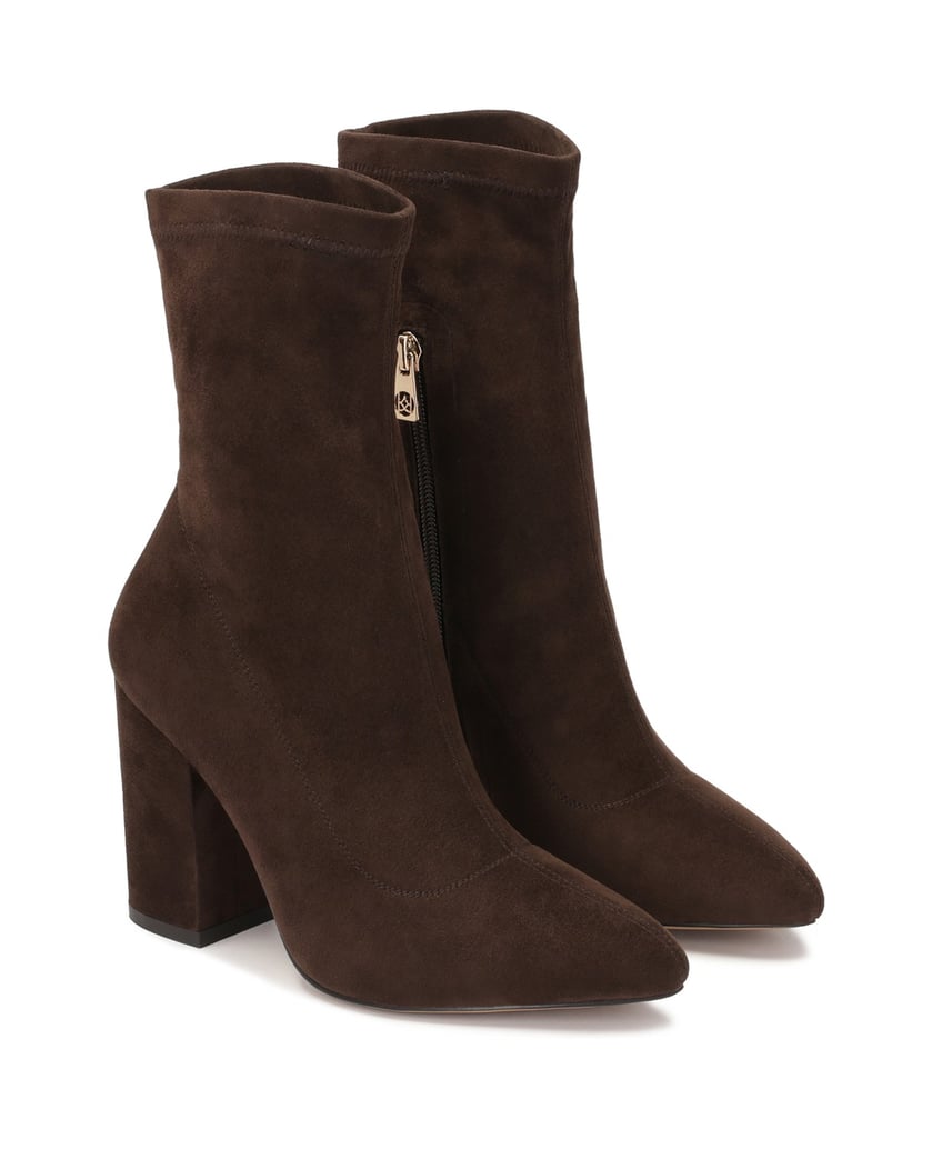 Kazar-Dunkelbraune-Stoffstiefel-mit-einem-Pfos-dunkelbraun