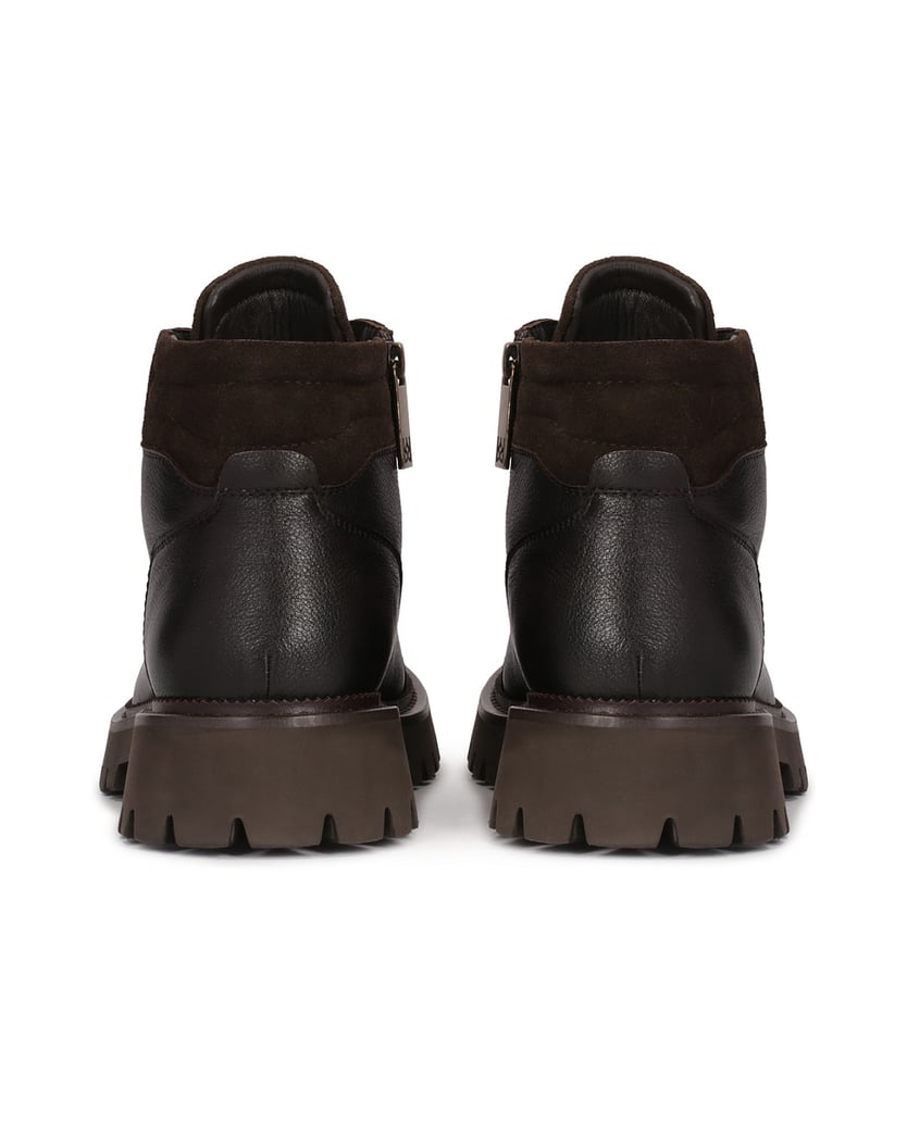 Kazar-Trapper-Stiefel-aus-braunem-Leder-braun