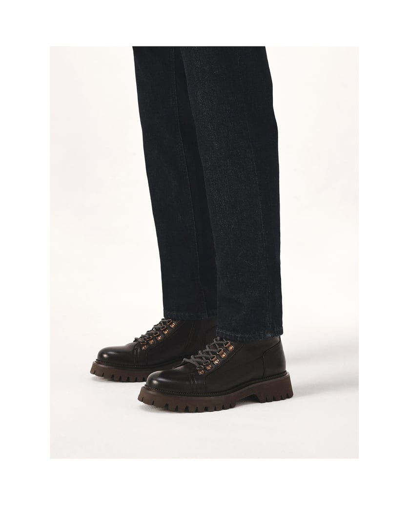 Kazar-Trapper-Stiefel-aus-braunem-Leder-braun