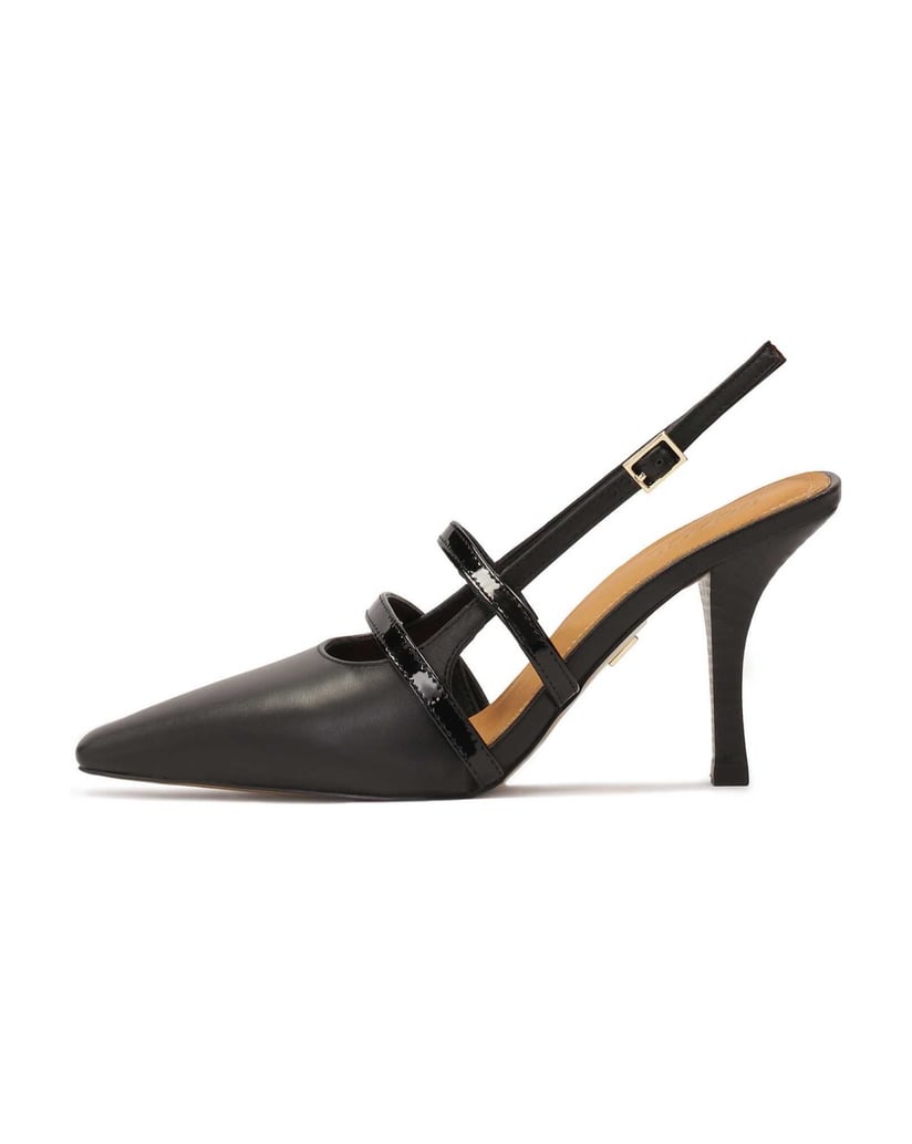 Kazar-Black-slingback-pumps-with-patent-leather-straps-černá