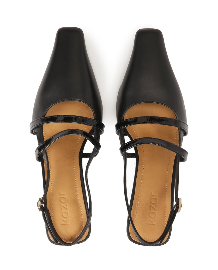 Kazar-Black-slingback-pumps-with-patent-leather-straps-černá